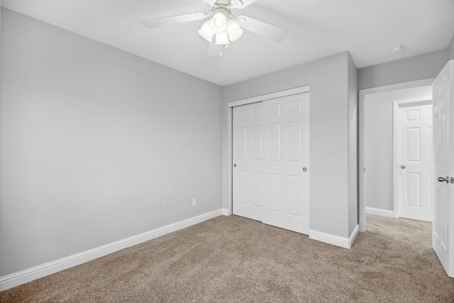 2720 San Jose Ave, Clovis, CA 93611 - unfurnished bedroom featuring carpet flooring, a closet, and a ceiling fan