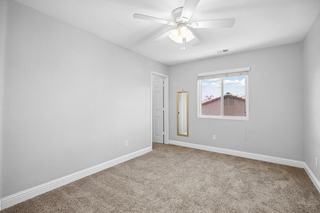 2720 San Jose Ave, Clovis, CA 93611 - carpeted empty room with a ceiling fan and baseboards