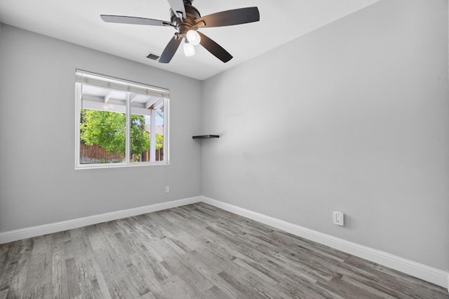 2720 San Jose Ave, Clovis, CA 93611 - empty room featuring wood finished floors and ceiling fan