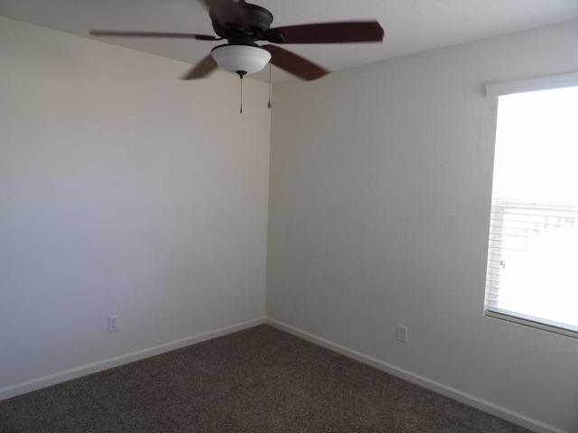 3725 Graystoke Way, Clovis, CA 93619 - spare room featuring plenty of natural light, a ceiling fan, and carpet flooring