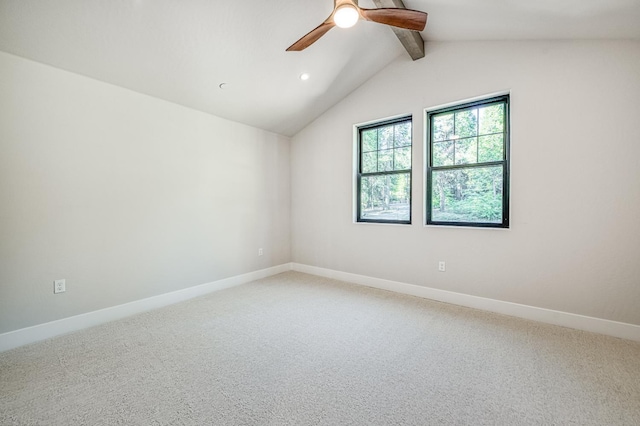 42732 Granite Cir, Shaver Lake, CA 93664 - empty room with light carpet, ceiling fan, and recessed lighting