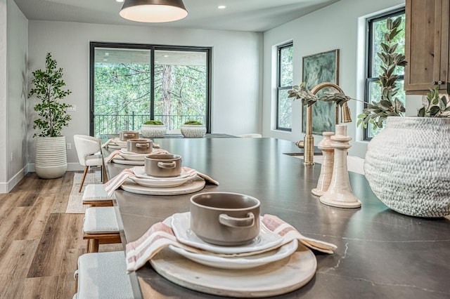 42732 Granite Cir, Shaver Lake, CA 93664 - dining room with recessed lighting and baseboards