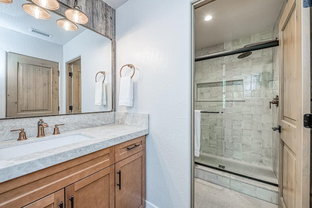 42732 Granite Cir, Shaver Lake, CA 93664 - full bath featuring vanity and a stall shower