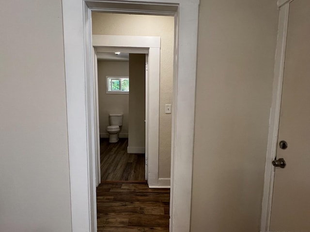 2405 E White Ave, Fresno, CA 93701 - hall featuring wood finished floors and baseboards