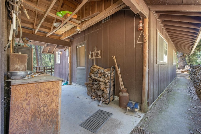 48675 Todd Eymann Rd, Miramonte, CA 93641 - view of patio / terrace featuring an exterior structure and an outbuilding