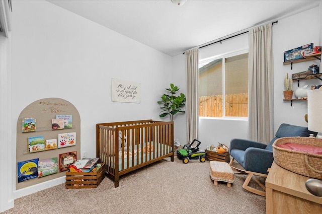 627 S Kandarian Ave, Fowler, CA 93625 - carpeted bedroom featuring a crib