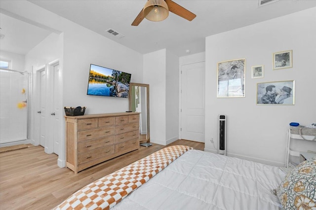 627 S Kandarian Ave, Fowler, CA 93625 - bedroom with light wood finished floors and ceiling fan