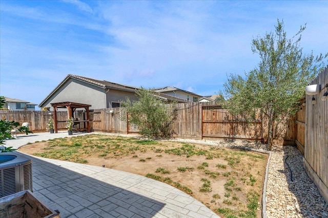627 S Kandarian Ave, Fowler, CA 93625 - fenced backyard featuring a gazebo and a patio area