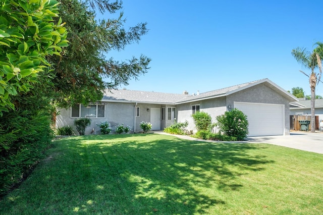 1763 Norwich Ave, Clovis, CA 93611 - single story home with stucco siding, an attached garage, driveway, and a front yard