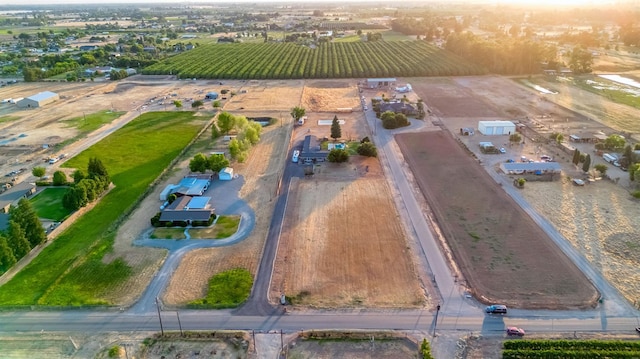 3377 N Bethel Ave, Sanger, CA 93657 - aerial overview of property's location with abundant farmland and rural landscape