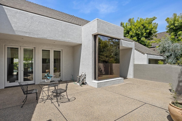 2734 W Bluff Ave, Fresno, CA 93711 - view of patio featuring french doors