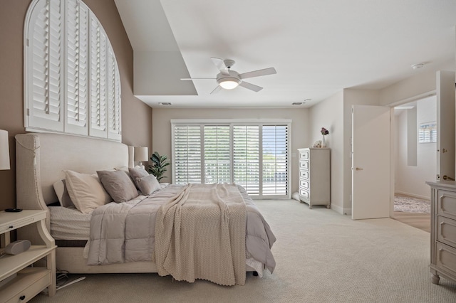 2734 W Bluff Ave, Fresno, CA 93711 - bedroom featuring carpet flooring and a ceiling fan