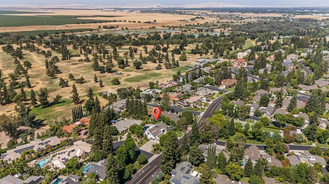 2734 W Bluff Ave, Fresno, CA 93711 - aerial view of property and surrounding area with nearby suburban area