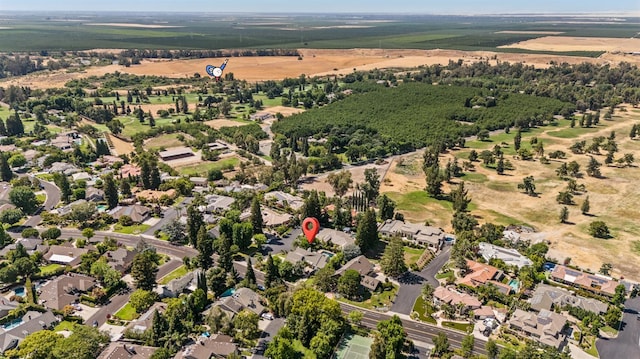 2734 W Bluff Ave, Fresno, CA 93711 - aerial overview of property's location featuring rural landscape and nearby suburban area