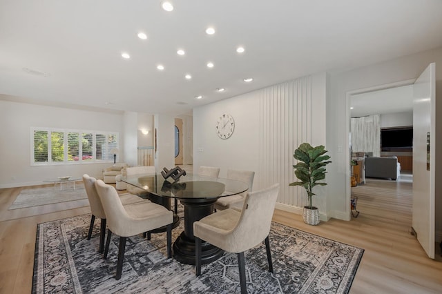 2734 W Bluff Ave, Fresno, CA 93711 - dining area with light wood finished floors and recessed lighting