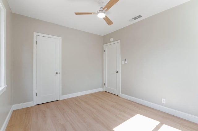 4545 E Grant Ave, Fresno, CA 93702 - unfurnished room with ceiling fan and light wood finished floors