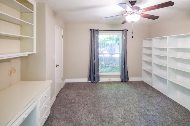 2805 W Spruce Ave, Fresno, CA 93711 - unfurnished office with dark colored carpet and ceiling fan