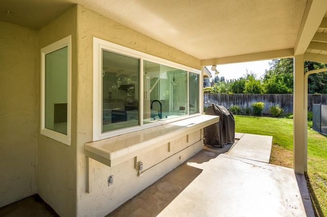 2805 W Spruce Ave, Fresno, CA 93711 - view of patio featuring a grill