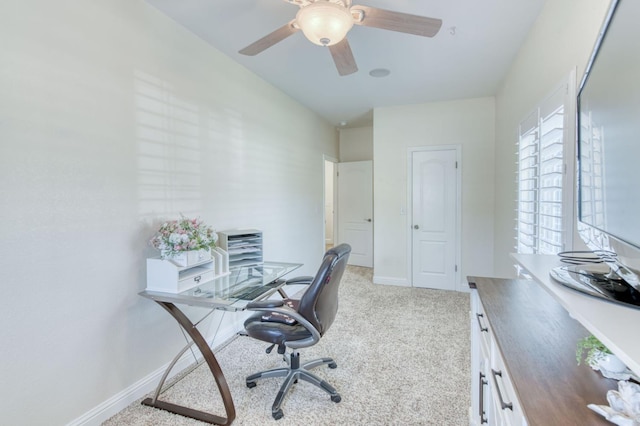 212 W Everglade Ave, Clovis, CA 93619 - office with light carpet and ceiling fan