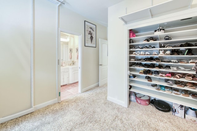 212 W Everglade Ave, Clovis, CA 93619 - walk in closet featuring carpet