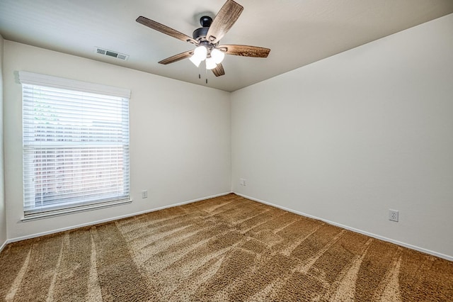 3348 W Sierra Ave, Fresno, CA 93711 - spare room featuring carpet floors and a ceiling fan