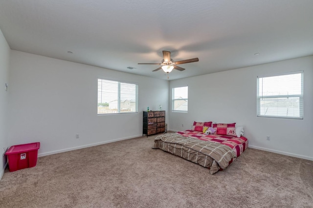 14288 W El Mar Ave, Kerman, CA 93630 - bedroom featuring carpet floors and ceiling fan