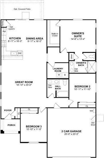 1444 Clara Ave, Fowler, CA 93625 - view of property floor plan