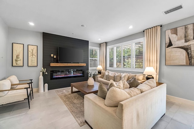 4349 Hillside Rd, Madera, CA 93636 - living area with recessed lighting and a large fireplace