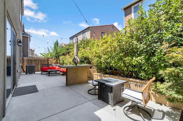 4349 Hillside Rd, Madera, CA 93636 - view of patio / terrace featuring a fire pit
