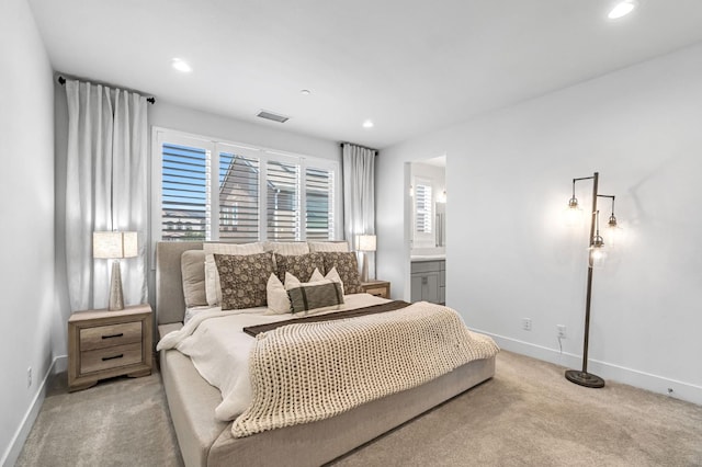 4349 Hillside Rd, Madera, CA 93636 - carpeted bedroom with recessed lighting and connected bathroom