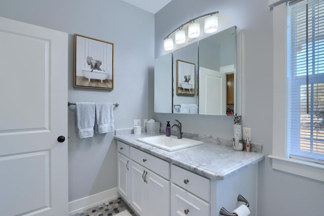 43295 Running Deer Dr, Coarsegold, CA 93614 - bathroom with baseboards and vanity