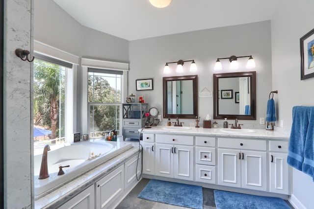 43295 Running Deer Dr, Coarsegold, CA 93614 - full bath featuring double vanity and a bath