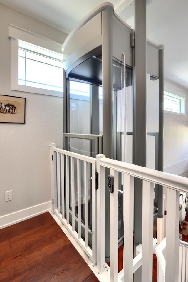 43295 Running Deer Dr, Coarsegold, CA 93614 - hallway featuring wood finished floors and baseboards