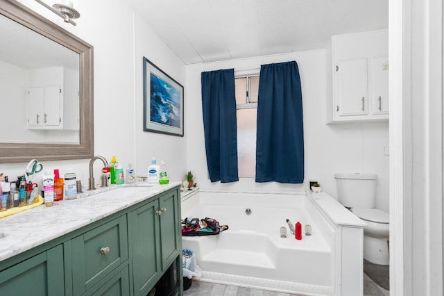 2575 S Willow Ave Unit 229, Fresno, CA 93725 - full bathroom featuring a whirlpool tub and double vanity