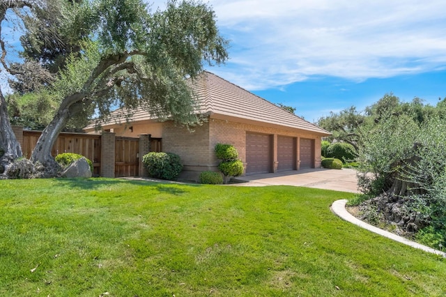 1917 Evergreen Pl, Madera, CA 93637 - view of property exterior with brick siding