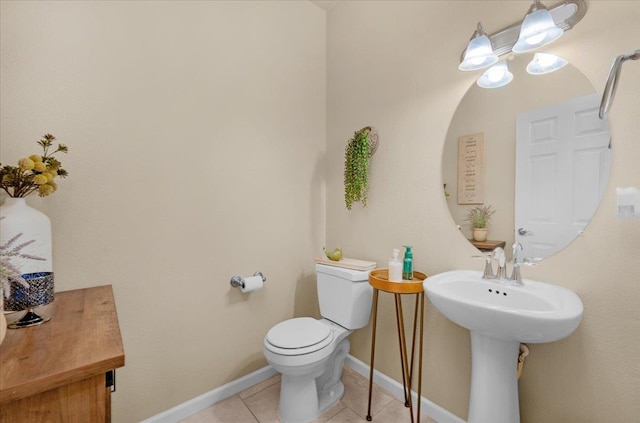 3982 Flint Ave, Clovis, CA 93619 - half bath with tile patterned flooring and toilet