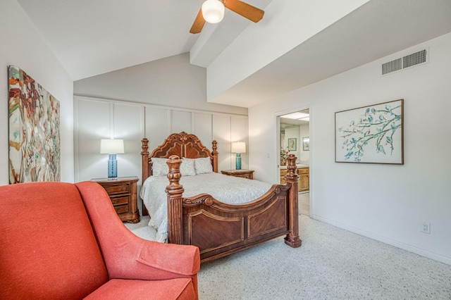 7047 N Teilman Ave Unit 102, Fresno, CA 93711 - bedroom featuring ensuite bath and ceiling fan