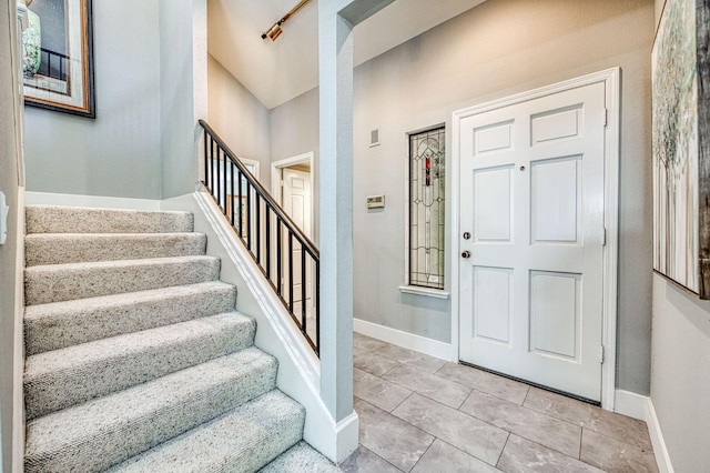 7047 N Teilman Ave Unit 102, Fresno, CA 93711 - entryway with stairway and baseboards