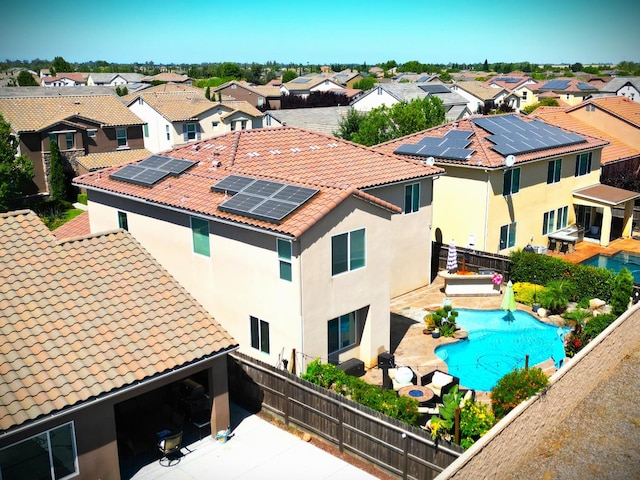 4367 Salem Ln, Clovis, CA 93619 - aerial view of residential area with a pool