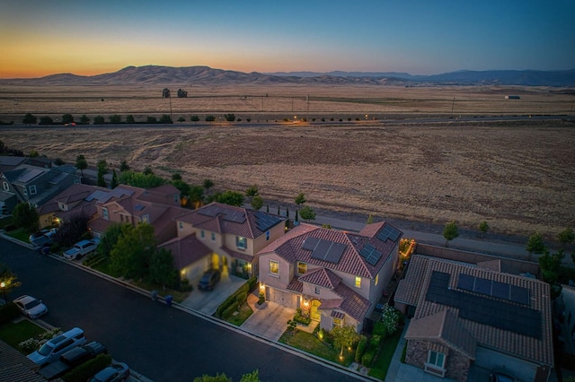 4367 Salem Ln, Clovis, CA 93619 - aerial view at dusk of a mountain view