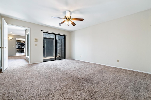 2076 W Calimyrna Ave Unit 102, Fresno, CA 93711 - carpeted spare room with a ceiling fan and baseboards