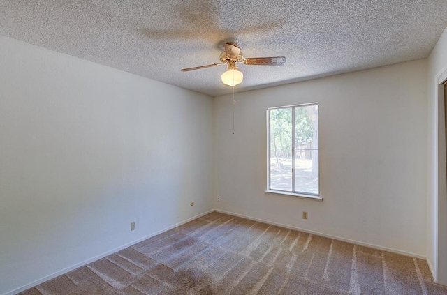 41151 Fig Grove Cir, Madera, CA 93636 - unfurnished room with ceiling fan, carpet floors, and a textured ceiling