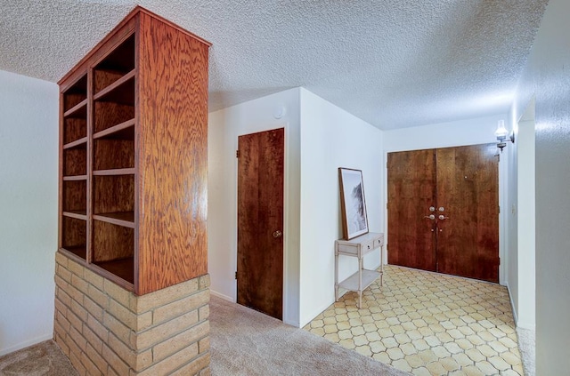 41151 Fig Grove Cir, Madera, CA 93636 - hall with carpet and a textured ceiling