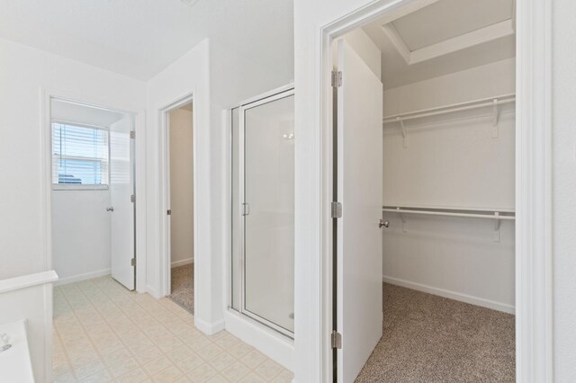 4220 Spruce St, Firebaugh, CA 93622 - full bath with a stall shower and a spacious closet