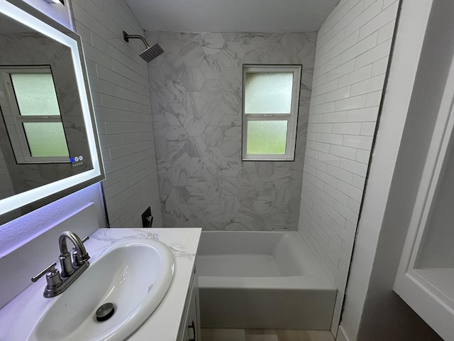 1223 E Drummond Ave, Fresno, CA 93706 - full bath with vanity and shower / bathtub combination