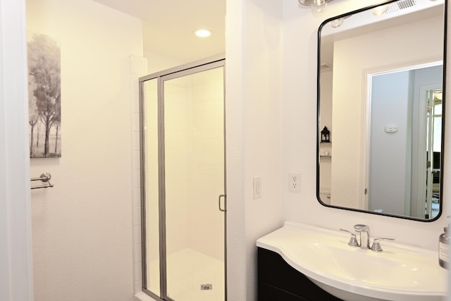 1082 E Oakmont, Fresno, CA 93730 - full bath with a shower stall and vanity