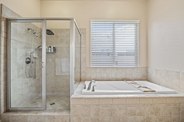 10911 E Swift Ave, Clovis, CA 93619 - bathroom with a garden tub and a shower stall