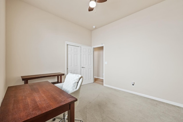 10911 E Swift Ave, Clovis, CA 93619 - home office with light carpet and ceiling fan