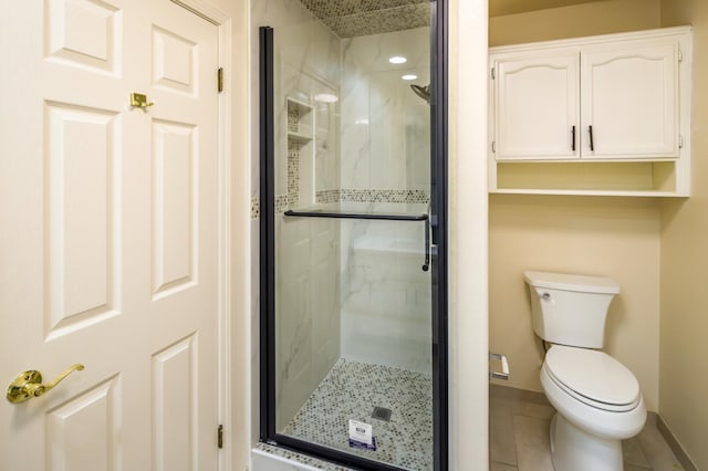 1542 E Alluvial Ave Unit 128, Fresno, CA 93720 - bathroom with a shower stall and tile patterned flooring