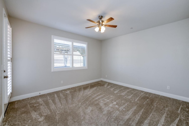 629 Del Monte Ave, Clovis, CA 93619 - carpeted spare room featuring a ceiling fan and baseboards